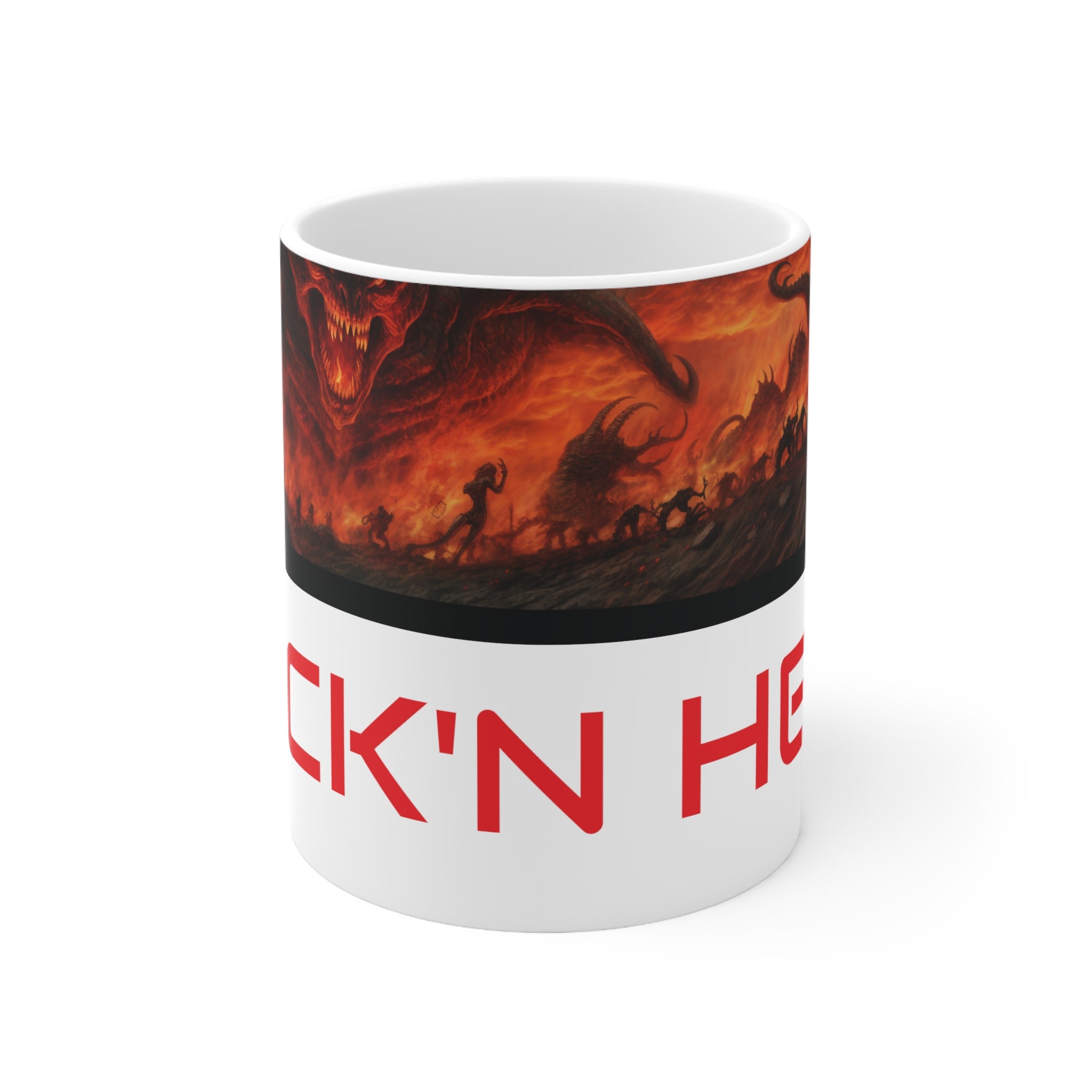 ifllucial FKN HELL MUG, Original Art By ifllucial.
White ceramic
11 oz (0.33 l)
Rounded corners
C-handle
Lead and BPA-freeMug